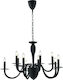 Fan Europe Armstrong Candelabru 10xE14 Ø92cm cu Lumânări Negru I-ARMSTRONG/10 NER