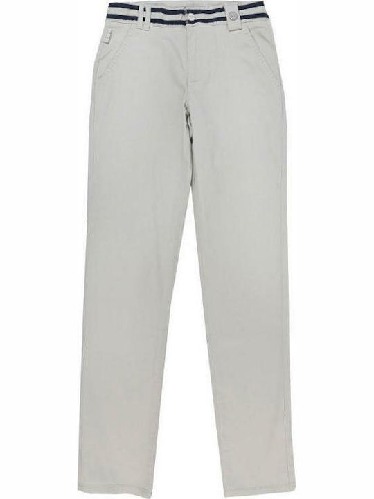 Boboli Kids Fabric Trousers Gray