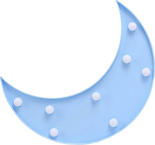 Kiokids Kinder Wandleuchte Kunststoff Möndchen Blue