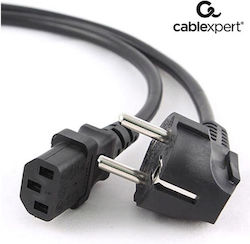 Cablexpert Schuko - IEC C13 Cable 5m Μαύρο PC-186-VDE-5M