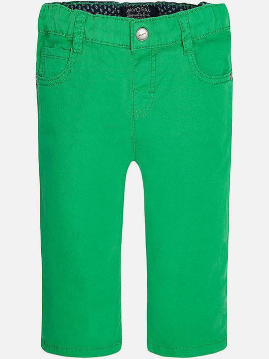 Mayoral Kids Fabric Trousers Green