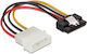 DeLock Cable Power Connection Molex Male Sata 20 15-изводен Sata - 4-пинов молекс Кабел 0.15м Многоцветен (60120)