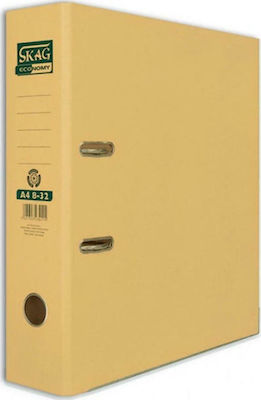 Skag Woody Arc Ring Binder 8/32 for A4 Paper with 2 Rings Beige