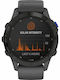 Garmin Fenix 6 Pro Solar Titanium 47mm Waterproof Smartwatch with Heart Rate Monitor (Black with Slate Grey Band)