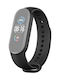 Strap Silicone with Pin Black (Mi Smart Band 5/Mi Smart Band 6) 001071601A