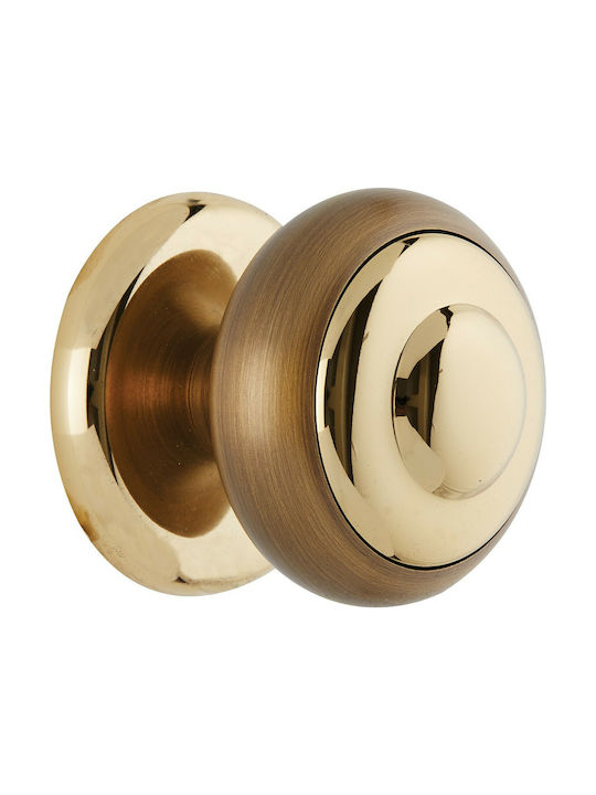 Zogometal Knob Front Door 85 85 Bronze - Oro