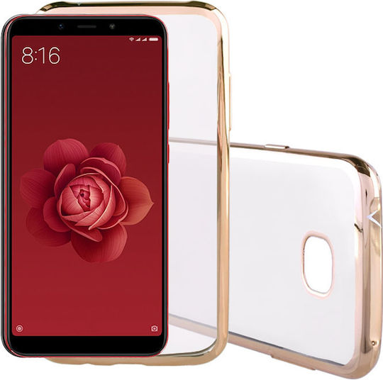 Volte-Tel Electroplating Back Cover Σιλικόνης Χρυσό (Xiaomi Mi 6X/Mi A2)