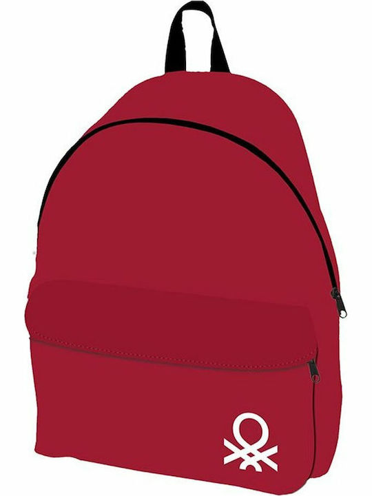 Benetton Creative Concepts Red School Bag Backpack Junior High-High School in Red color