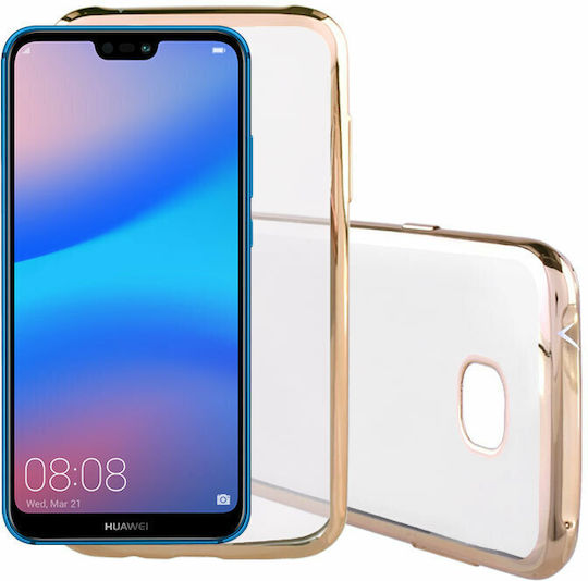 Volte-Tel Electroplating Back Cover Σιλικόνης Χρυσό (Huawei P20 Lite)