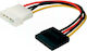 Digitus Molex cu 4 pini - 15-Pin Sata Cablu 0.15m Multicolor (AK-430300-002-M)