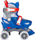 Nijdam Geo Metricker Kids Adjustable Quad Rollers Blue