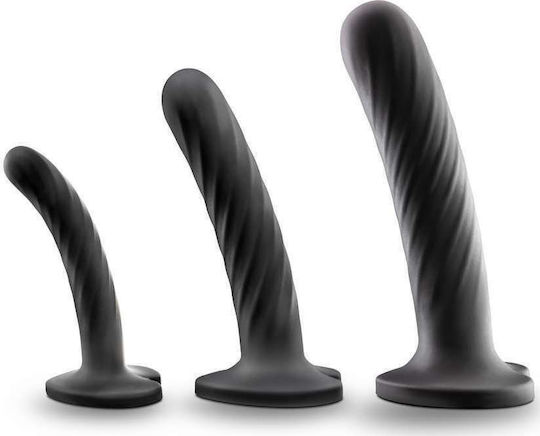 Temptasia Twist Kit 3 τμχ Dildo Μαύρο 18cm