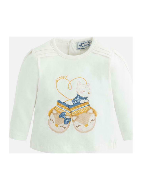 Mayoral Kids Blouse Long Sleeve White