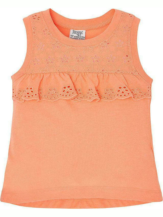 Mayoral Kids Blouse Sleeveless Orange