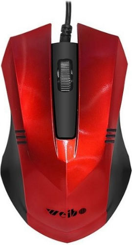 Weibo FC-201 Wired Mouse Red