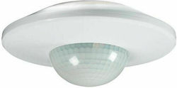 Eurolamp Сензор за движение с Обхват 20м Таванно присъствие SLIM Max 2000W IP20 в Бял Цвят 147-02016
