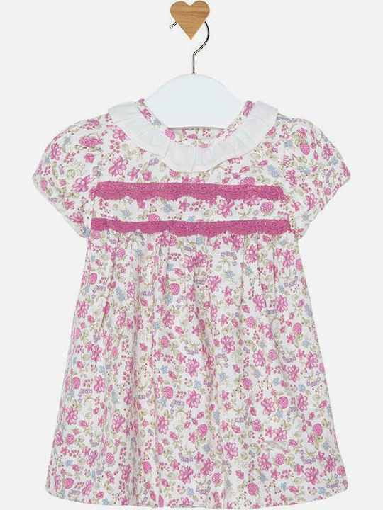 Mayoral Kids Dress Short Sleeve Multicolour