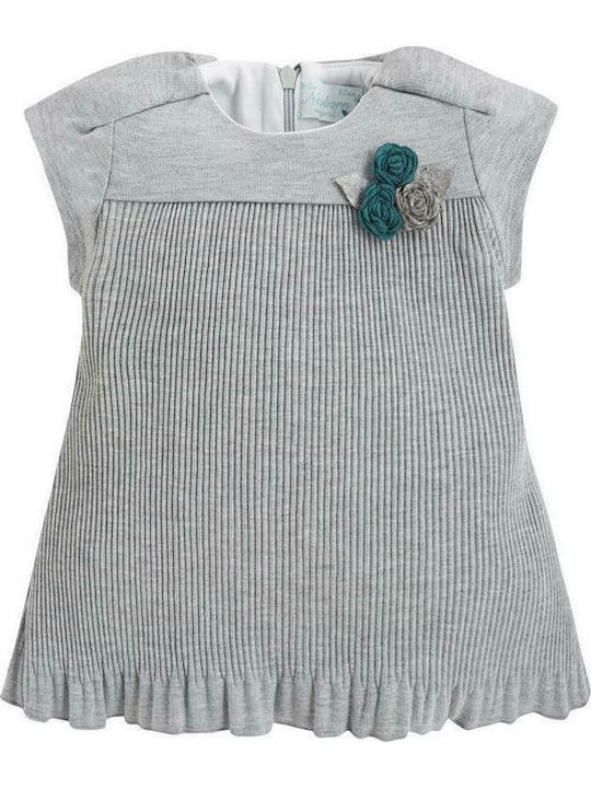 Mayoral Kids Dress Sleeveless Gray