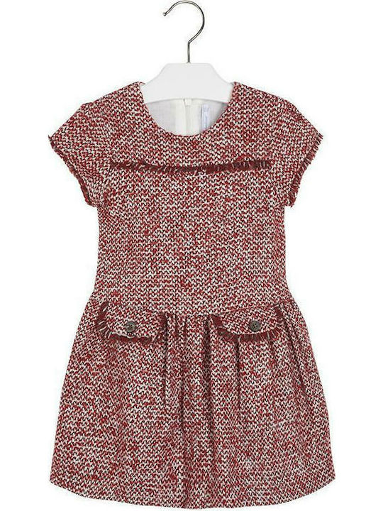 Mayoral Kids Dress Short Sleeve Red