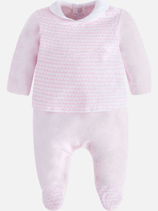 Mayoral Baby Bodysuit Set Long-Sleeved Pink