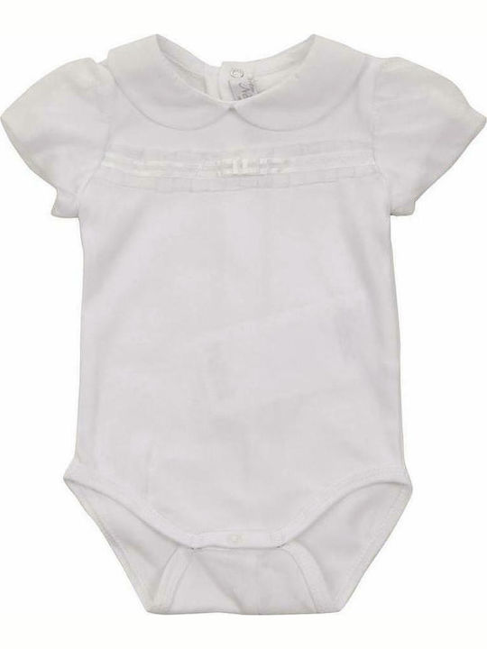 Mayoral Baby Bodysuit Underwear Set Short-Sleeved White