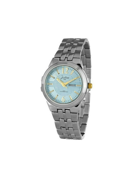 Justina Watch with Silver Metal Bracelet JPB37