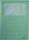 Leitz Folder Transparent for Paper A4 Green