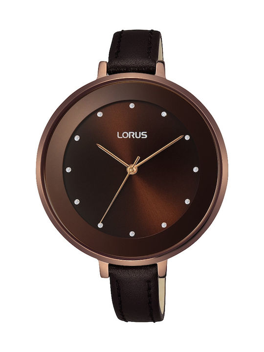 Lorus Watch with Brown Leather Strap RG239LX9