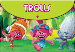 Gim Ordner mit Schaltfläche für Papier A4 Grünς Trolls