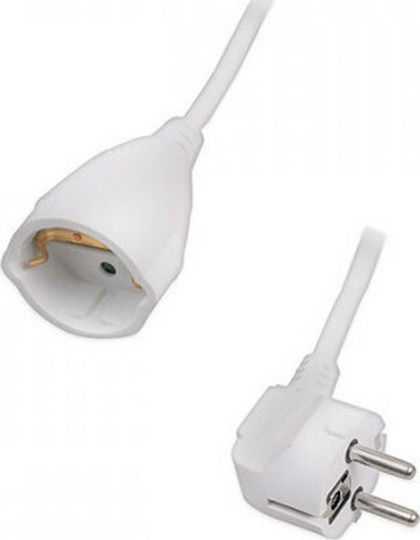 Sonora EC5W100 1 Platz mit Kabel 5m Durchmesser 3 x 1.5mm² Weiß