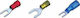 Eval Terminale electrice Terminalul Spade cu izolație 4.3mm Albastru (04364-4BL)