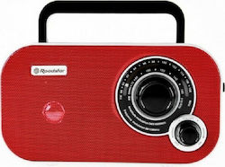 Roadstar TRA-2235 Retro Portable Radio Electric / Battery with USB Red