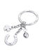 Troika Keychain Charm Glucksbringer Metallic Silver