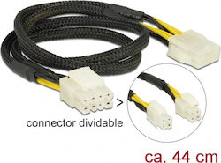 DeLock 8-Pin EPS - 8-Pin EPS Cable 0.44m Μαύρο 83653