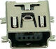 Powertech Mini USB 2.0 Connector ίσια pins (CON-U001)