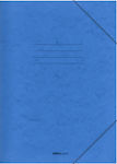 Salko Paper Φάκελος Πρεσπάν με Λάστιχο και Αυτιά για Χαρτί A4 Μπλε 25Χ35cm