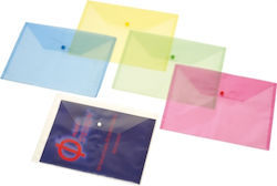 Black Red Transparent File Folder with Button Black Red Transparent File Folder with Button