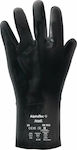 Ansell AlphaTec® Waterproof Gloves for Work Black Neoprene/Cotton 09-022 Chemical