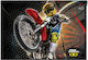 Back Me Up Φάκελος με Κουμπί για Χαρτί A4 Μαύρος No Fear - Motocross