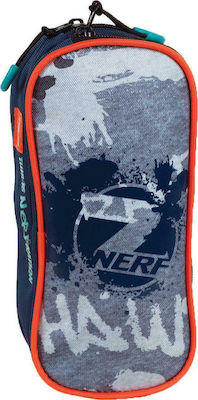 Gim Fabric Pencil Case Nerf Apparel with 1 Compartment Blue