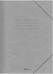 Salko Paper Φάκελος Πρεσπάν με Λάστιχο και Αυτιά για Χαρτί A4 Γκρι 25x35cm