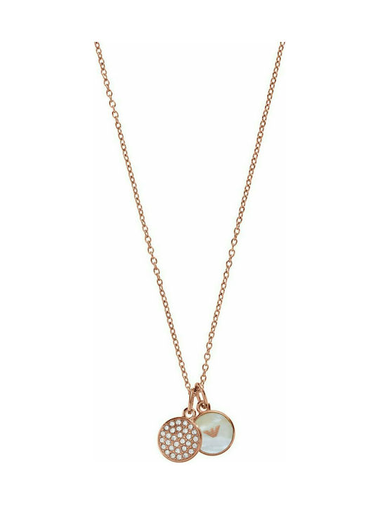 Emporio Armani Necklace from Pink Gold Plated Steel