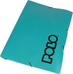 Polo Transparent File Folder with Rubber Band for A4 Sheets (Μiscellaneous colours) 35x25cm