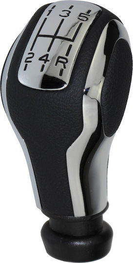 Carman Shift Knob Ταχυτήτων Citroen, 5 Ταχύτητες Δερμάτινο for Citroen C5 Peugeot black