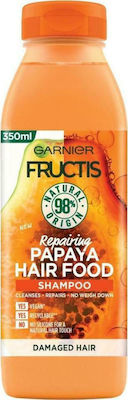 Garnier Fructis Hair Food Papaya Σαμπουάν Αναδόμησης/Θρέψης για Όλους τους Τύπους Μαλλιών 350ml