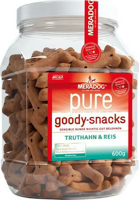 Meradog Pure Sensitive Biscuit Dog Diet Grain & Gluten Free with Turkey and Rice 600gr