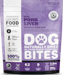Nature's Food Naturally Dried Bites Λιχουδιές Σκύλου χωρίς Σιτηρά με Χοιρινό και Συκώτι 100gr