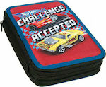 Gim Hot Wheels Challenge Pencil Case Full with 2 Compartments Multicolored