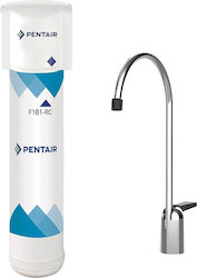 Pentair FreshPoint Wasserfiltrationssystem Unter der Spüle / Zentrale Versorgung Durchmesser 3/8'' mit Wasserhahn & Ersatzfilter F1000-B1B