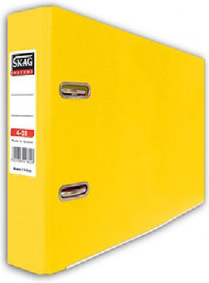 Skag Systems Arc Ring Binder 4/20 for A5 Paper with 2 Rings Yellow